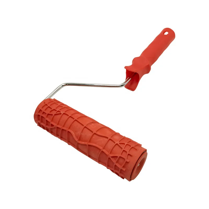 wall artistic paint tools rubber pattern paint roller brushes with decorative paint rollers