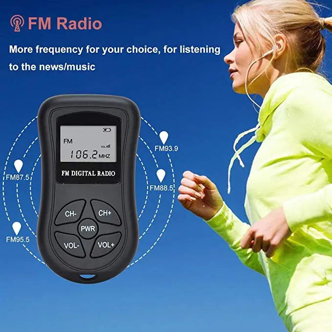 Wholesale Stereo FM Radio Transistor Conference Digital Tuning Receive with LCD Display