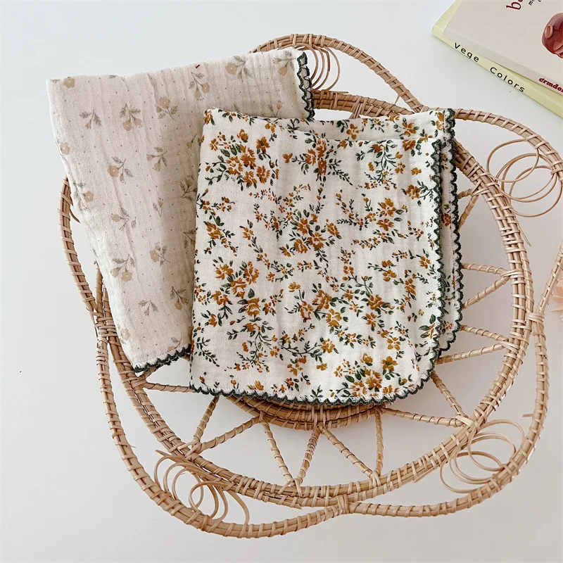 Baby Washcloths Ultra Soft Absorbent Towel 4pcs Newborn Bath Face Towel Natural Reusable towel for Sensitive Skin Baby as Shower