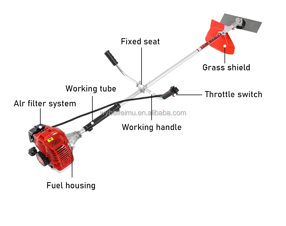 Factory wholesale 2 stroke gasoline manual  Brush cutter  petrol brush cutter for 40-5F engine  grass cutter string trimmer