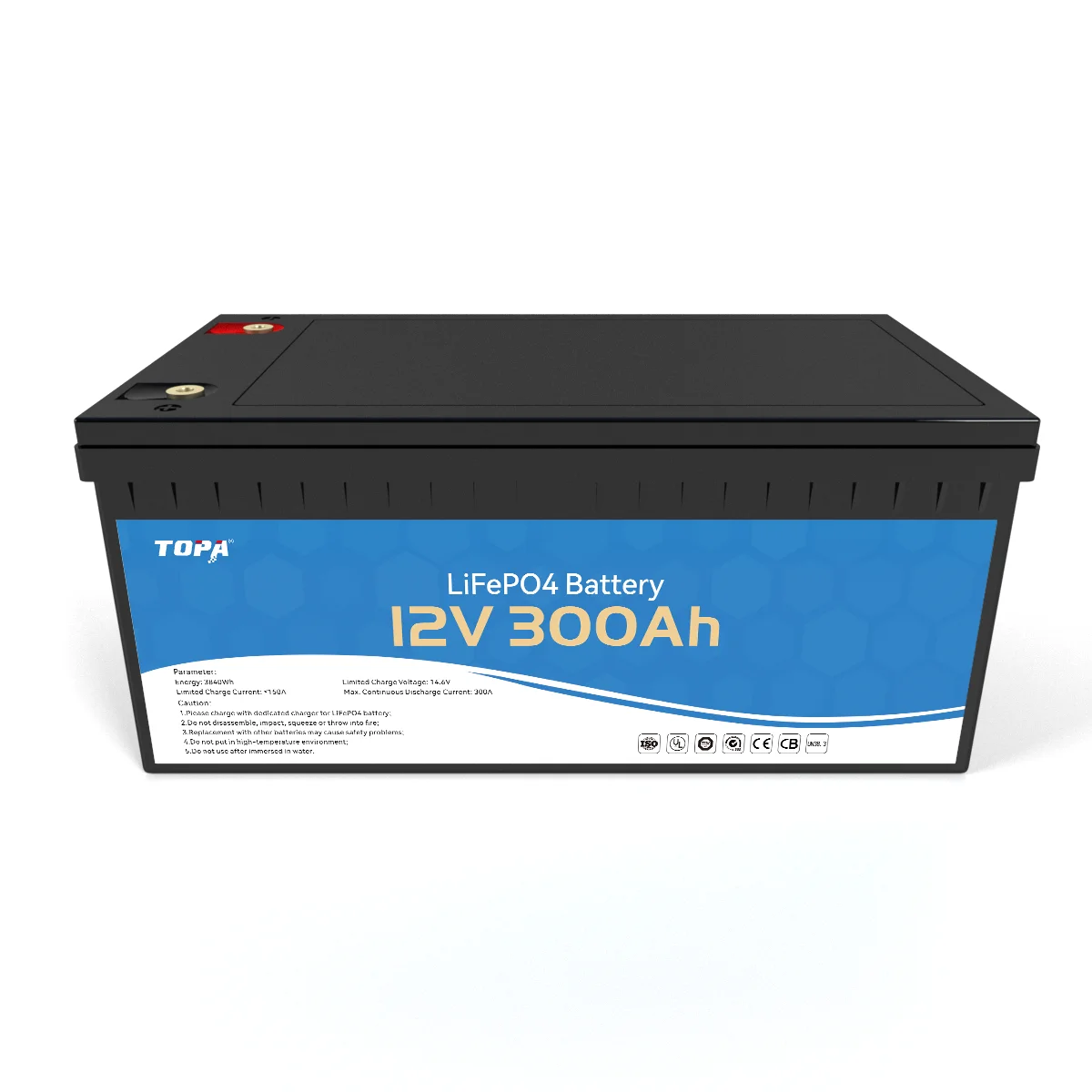 New Arrival 300Ah Lifepo4 Battery 100Ah 200Ah 12.8V 12V 10Kwh Energy Storage Batterie Pack 3840Wh Lithium Ion Batteries
