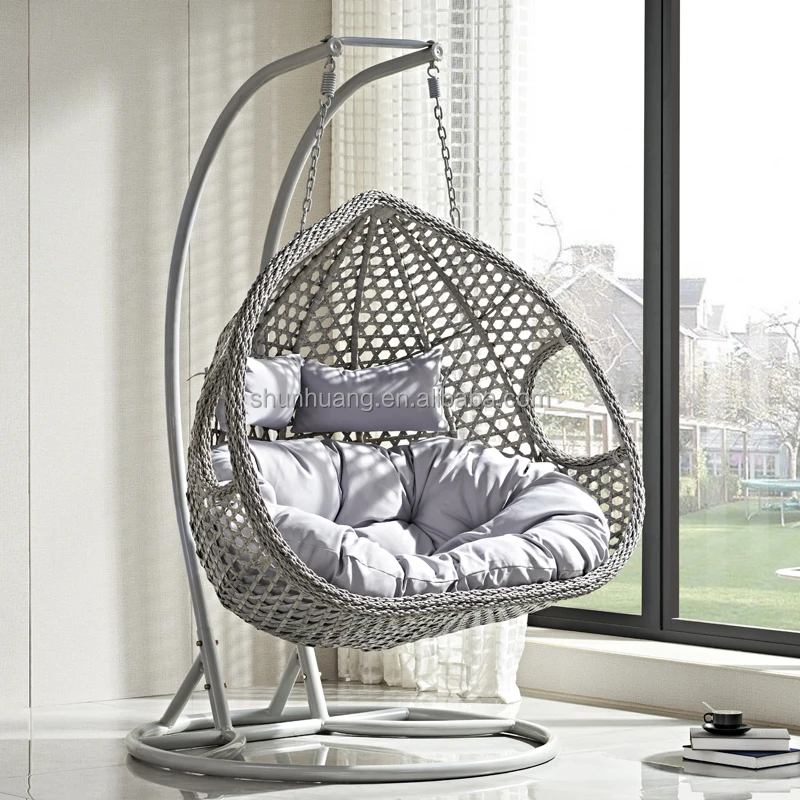 Стул из ротанга для отдыха на балконе, стул с каплями воды, садовое Кресло-качели, уличная мебель