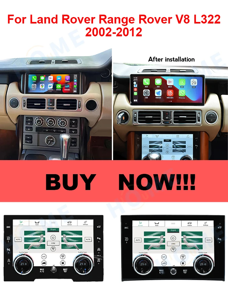 Android 12 For Land Rover Range L322 V8 2002-2012 6+128G Car Dvd Radio Multimedia Player GPS Navigation Carplay Auto WIFI 4G MP3