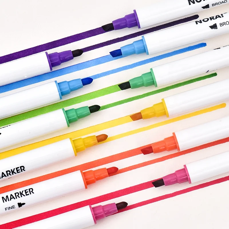 New arrival fluorescent colorful double ended design 12/24/36 colors alcohol based art marker set