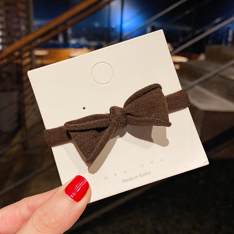 Fashion Girls Simplicity Towel Loop Bow Rubber Band High Elastic Durable Bowknot Hair Ties For Girls Hair band Accessories