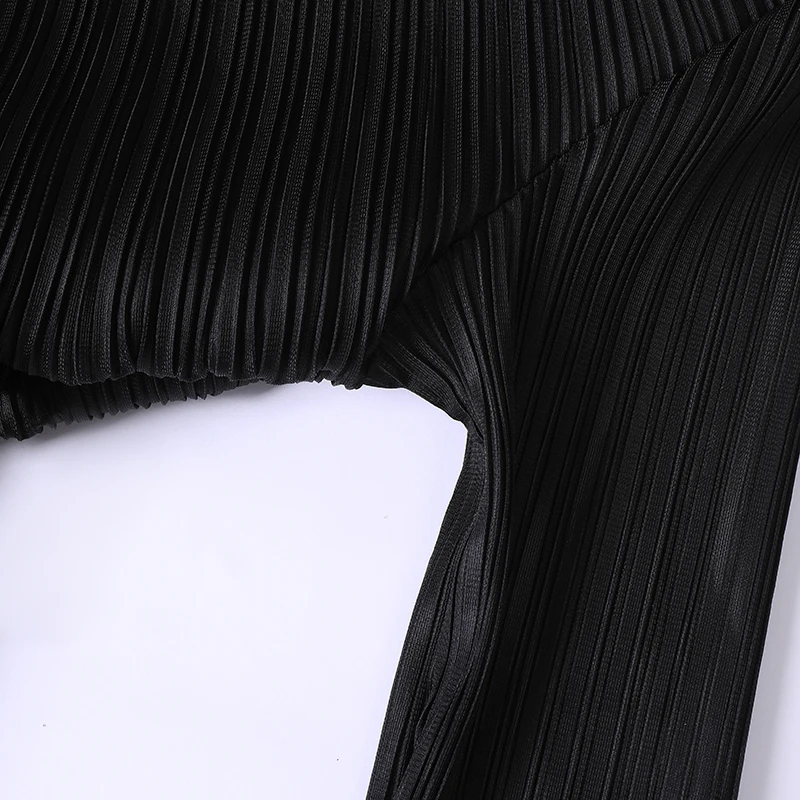 2024 Hot-Selling Middle Eastern Casual Muslim Abaya Dress Stylish And Elegant Open-Front Belted Pleated Abaya