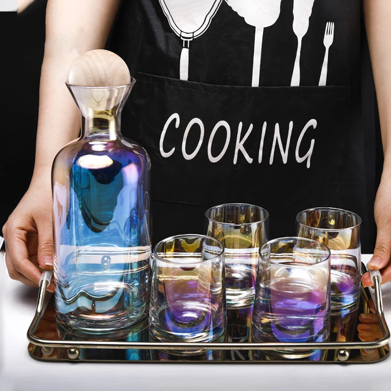  water glass tea set kettle and cup with