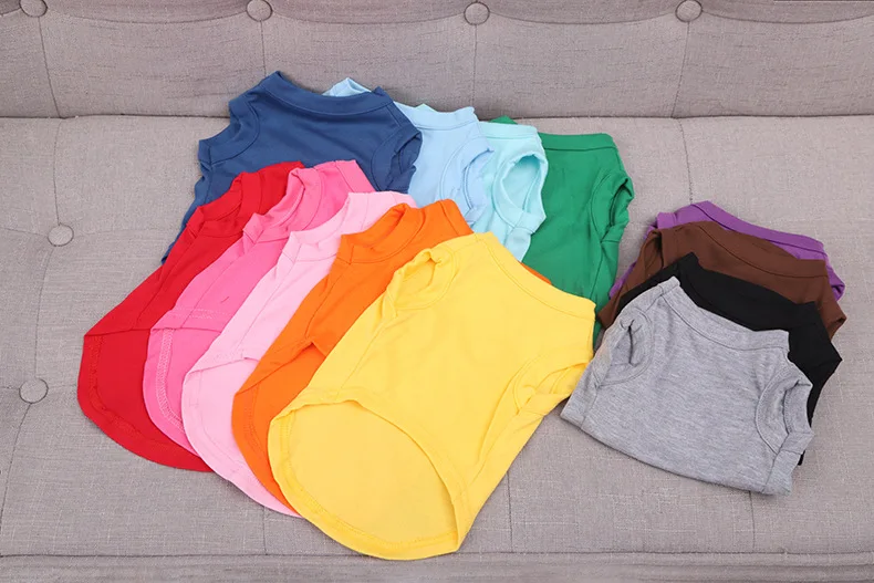 LYX001 Wholesale custom dog clothes t shirt polo shirt vest hoodie pet clothing logo print customizable fashion pet clothes