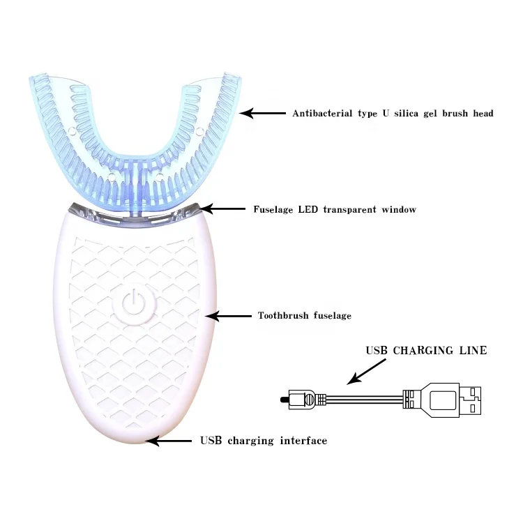 U shape Double Head Sonic  Electric Toothbrush