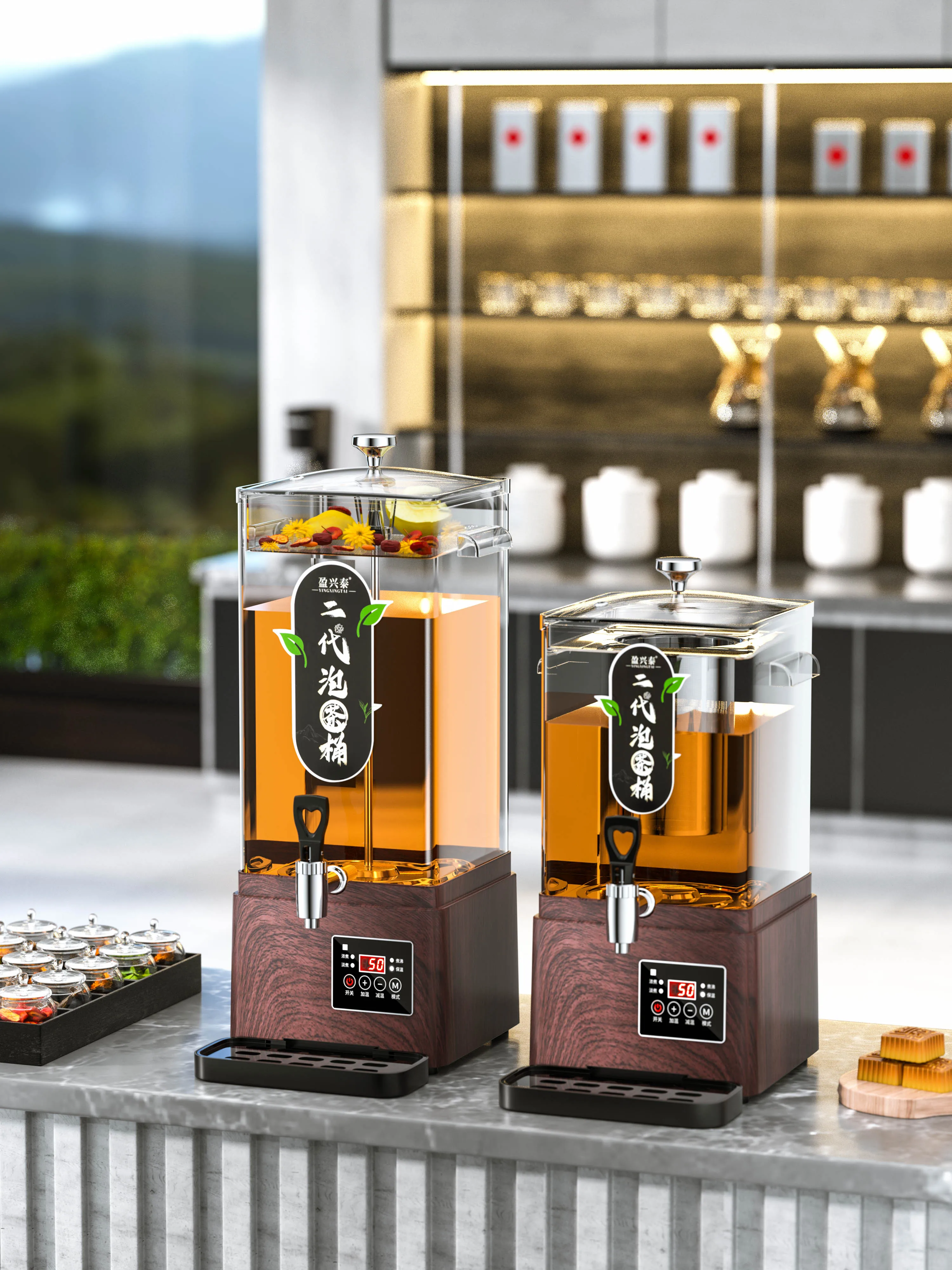 Electric Steam Water Heater Fast Heating  Tea Kettle with Temperature Control for Household Hotel Use