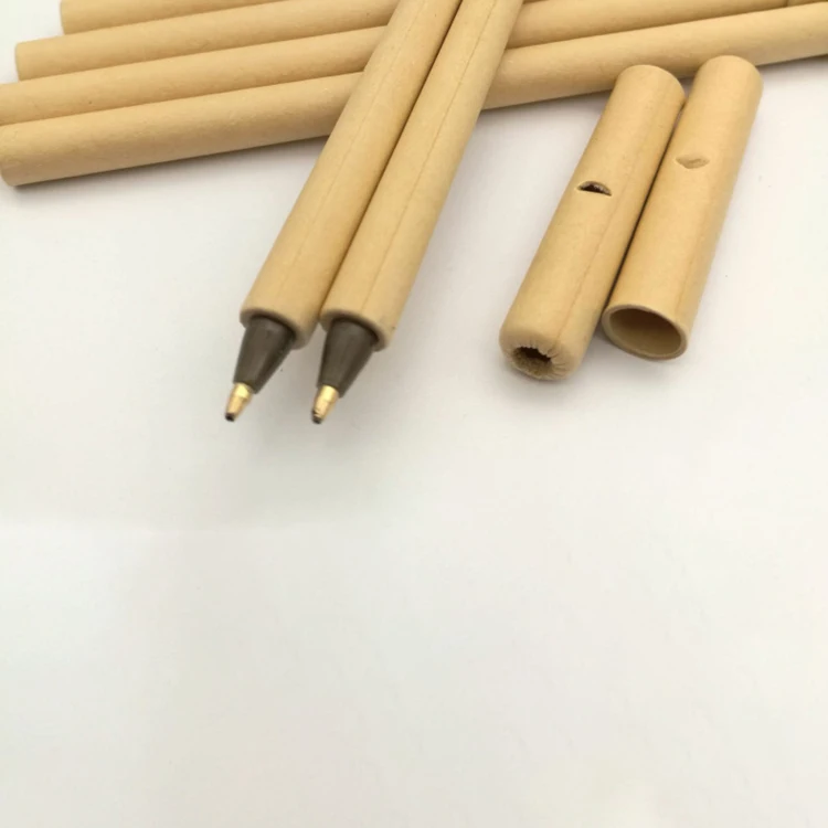 Customized Logo Printed Recycle Paper Promotional Ball Pen Eco-friendly OEM Ballpoint Pen Snowman Water Globe Pen