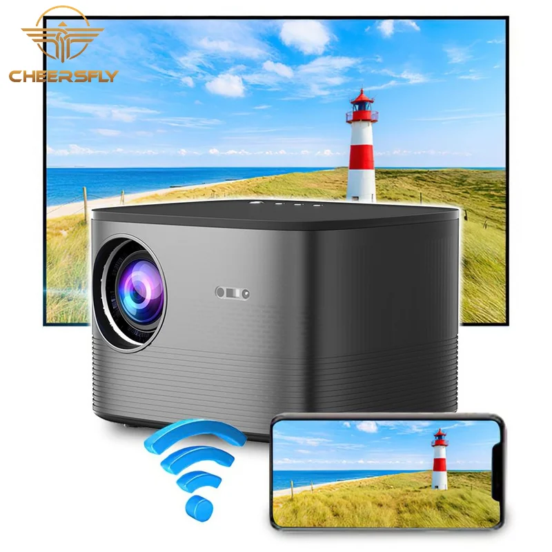 Hot Product OEM ODM F18 Projector 350 Ansi Lumens Full HD 1080p 4K Projector LCD LED Video Portable Home Theater Beamer