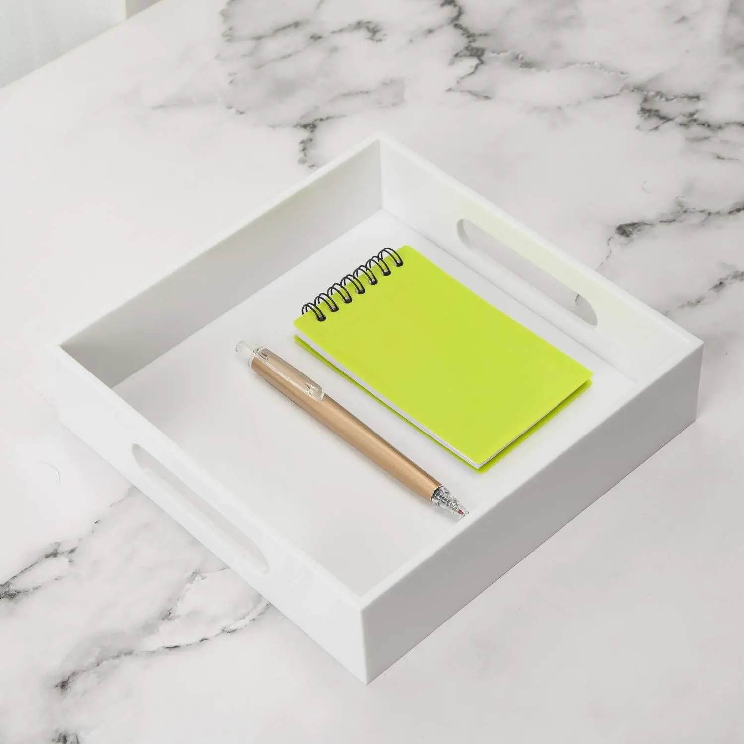 Manufacturer Rectangle Acrylic Tray Clear Acrylic Serving Tray With Handles