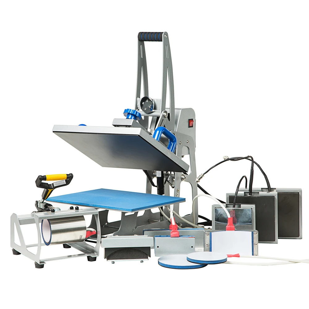 Combo 8in1 Heat Press Machines 38*38 for T-shirt, Pens, Mugs, Shoes