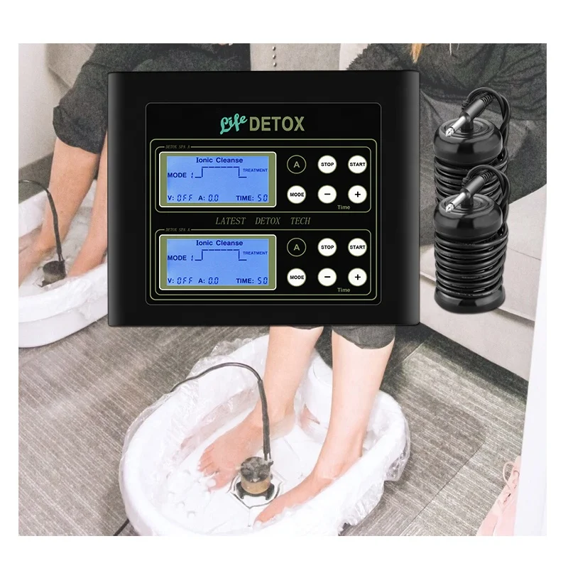 Dual Users Ionic Foot Bath Spa Machine Detox Foot Spa Ionizer with Heating Belt