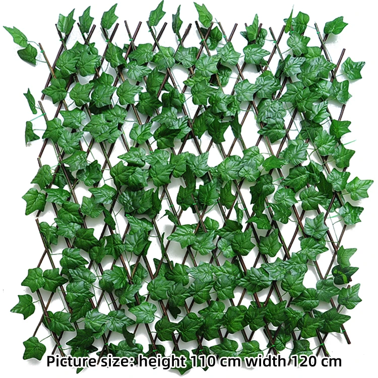 
Simulation plant wall background foldable willow fence with leaves green wall artificial 