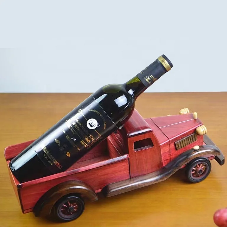 2022 color paint wood adult toys truck craft model wine rack factory