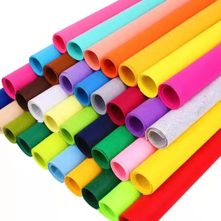 Wholesale Factory Supply 1mm Thickness Polyester Wool Fabric Felt Fabric For Children Felt cloth
