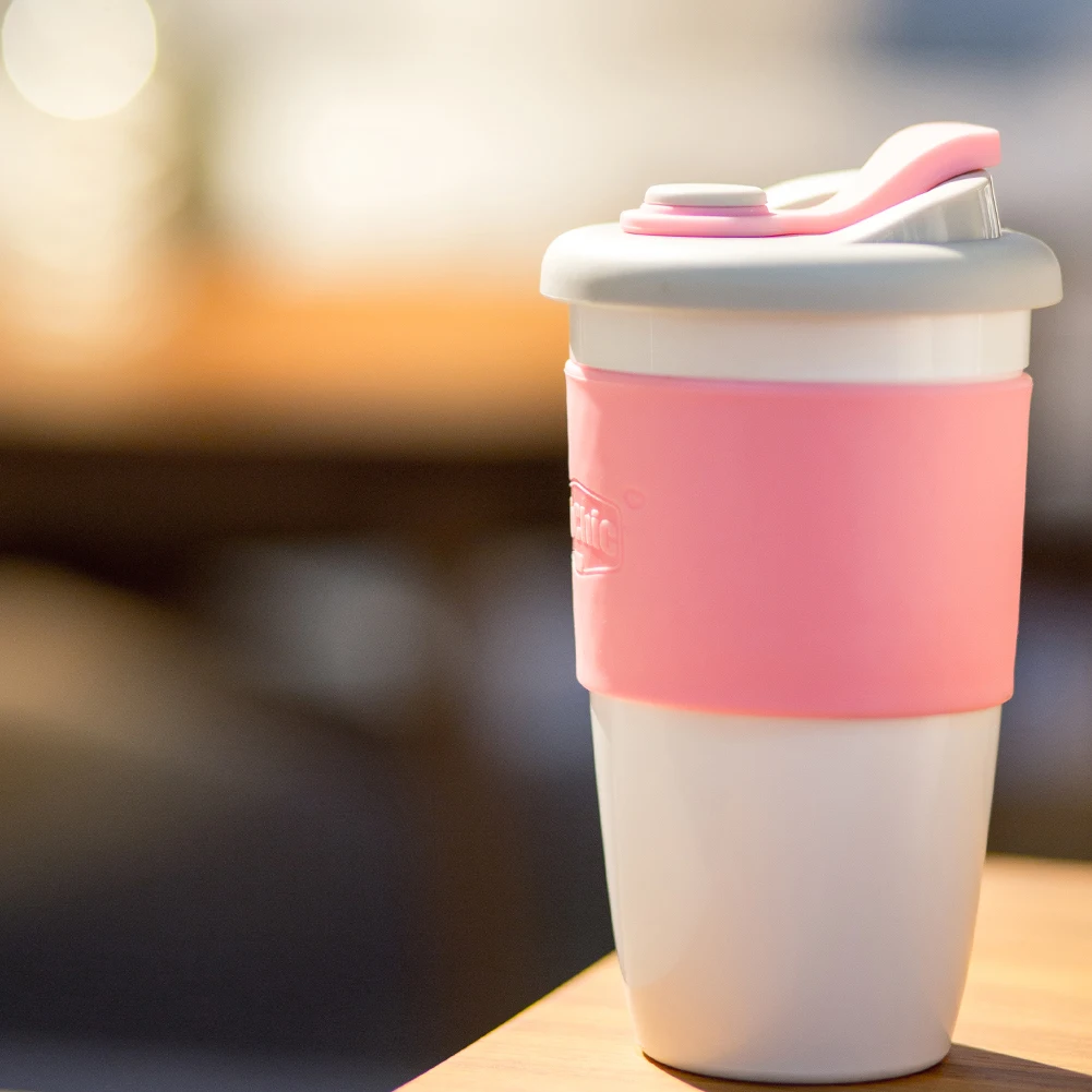 
Eco-Friendly 16Oz Reusable Plastic Polylactic Acid Coffee Cup Mugs With Lid 