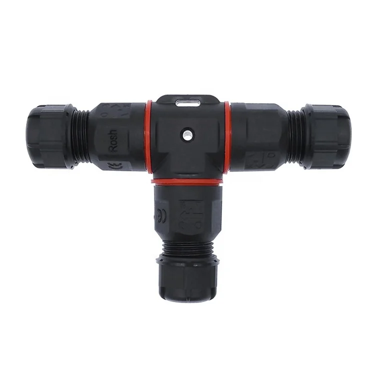 ip68 1 pin waterproof connector T pin electrical cable connector waterproof terminal block