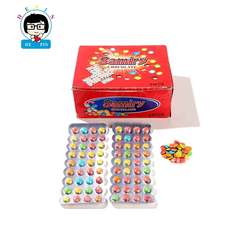 Wholesale OEM Order Sweet Chocolate Beans Colorful Mini Crispy Choco Candy For Kids