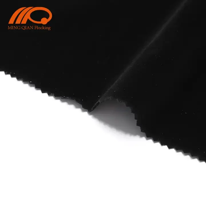 Top selling High quality Double-side Flocked Fabric for Pouch & Box of Jewelry/Wine/Gift/Glasses