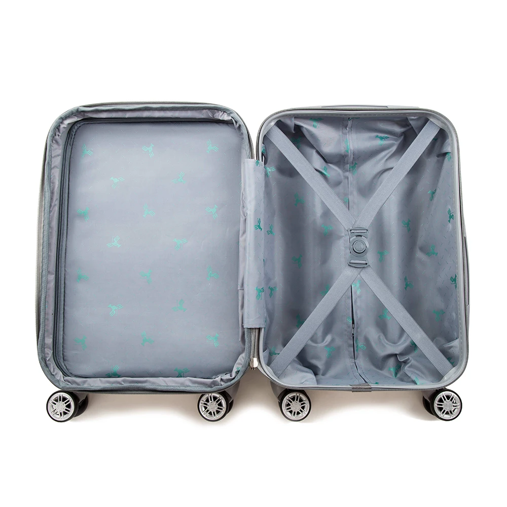 
Bright luster 20.24.28 inches luggage travelling plastic suitcase sky travel luggage 