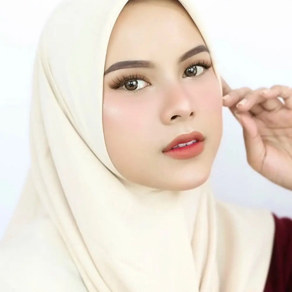 Оптовая продажа, летний мягкий однотонный хлопковый вуаль с логотипом