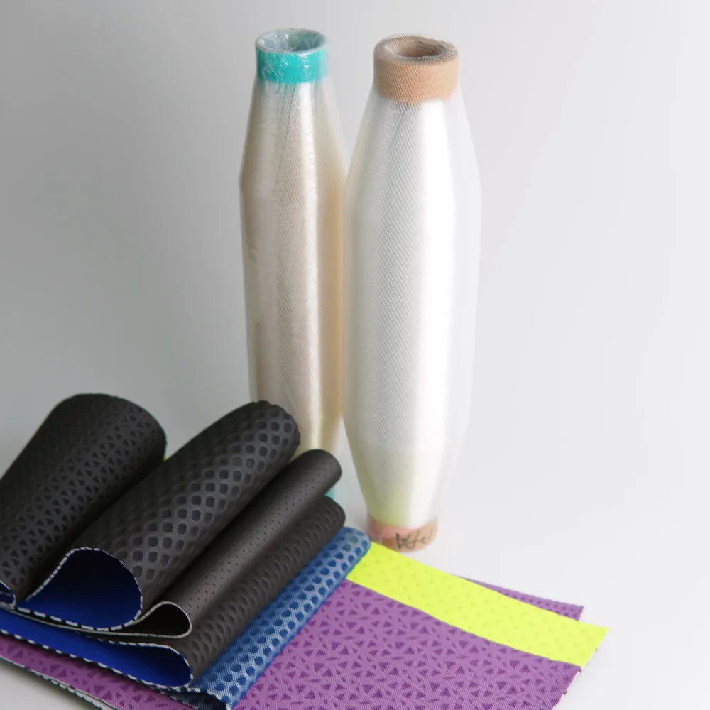 Custom colors 028mm nylon monofilament yarn thread for quilting warp knitted mesh fabric