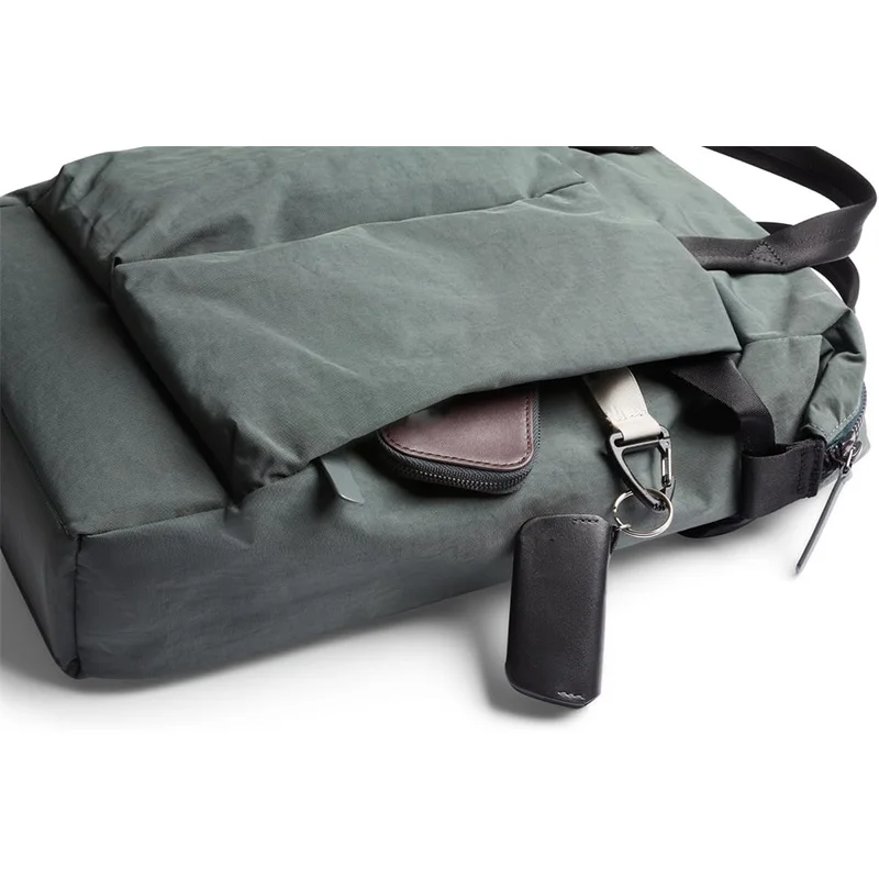 New  padded backpack shoulder straps tuck away flat soft grab handles give carrying comfort laptop bag for women men.