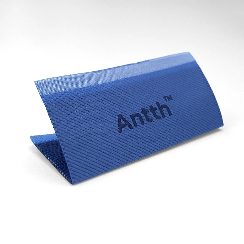 Wholesale Customised Cotton Twill labels Woven Main Clothing Underwear Fabric Neck Tags Label For T shirt Garment Hats