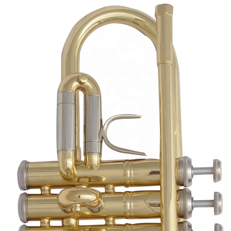Brass instruments high quality gold lacquer trumpet for professional player