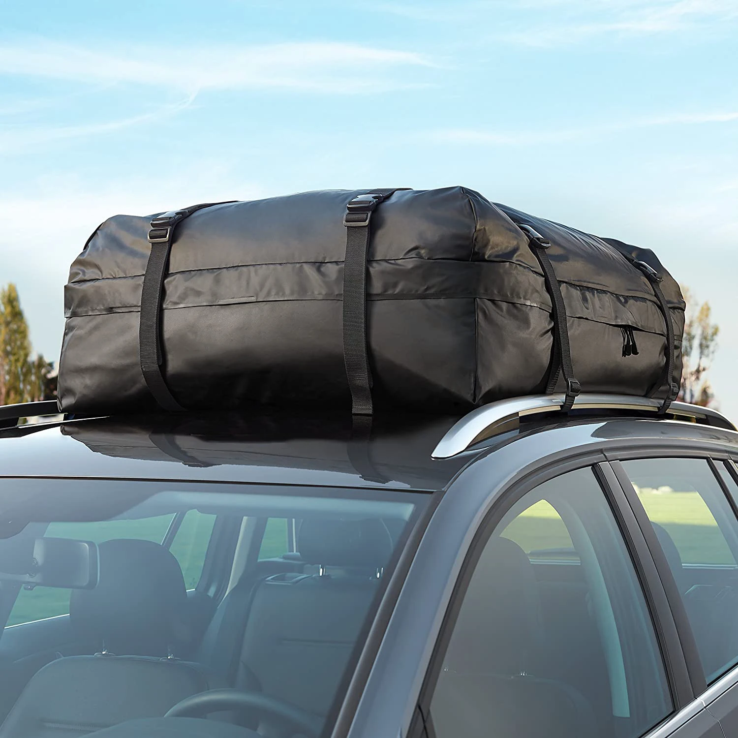 High Quality 15 20 21 25 Cubic Car Top Bag Waterproof  PVC TPU  Cargo Carrier Bag  Roof Bag Car for Traveling