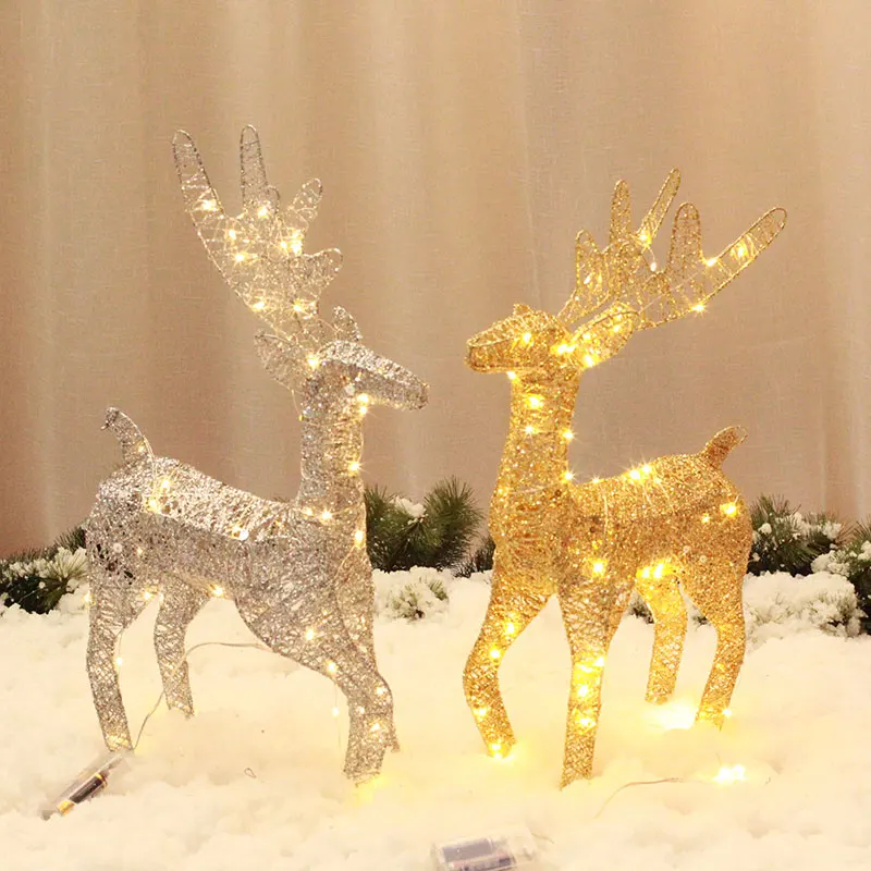
Wholesale Outdoor Christmas decoration Christmas deer with Light Christmas ornament 