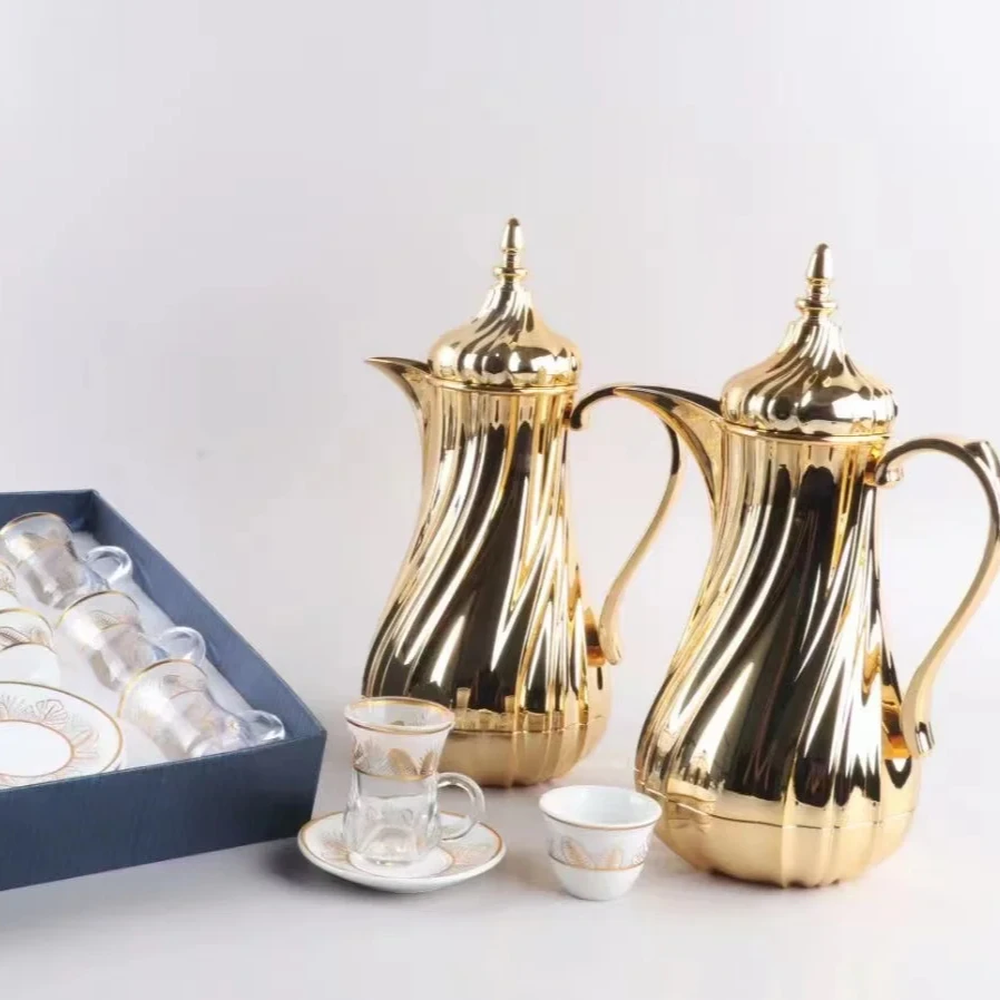 High Quality Royal Coffee Flask Vacuum Gift Set Essential Homeware Arabic Coffee Dallah And Tea Flask gift sets