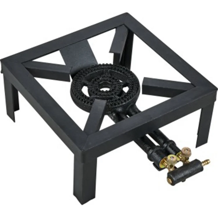 Custom China Cast Iron Gas Burner Cookware 2 Rings Cast Iron Burner Gas Stove