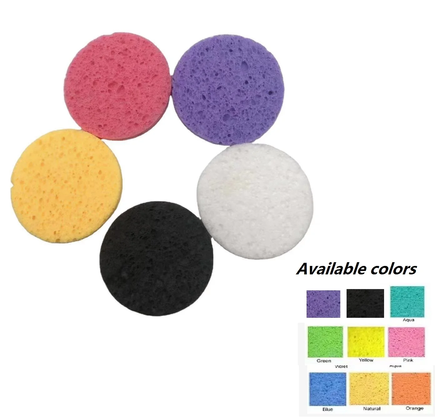 50 Count Compressed Facial Sponges Wood Pulp Cleaning Sponge for Facial Cleansing and Makeup Removal