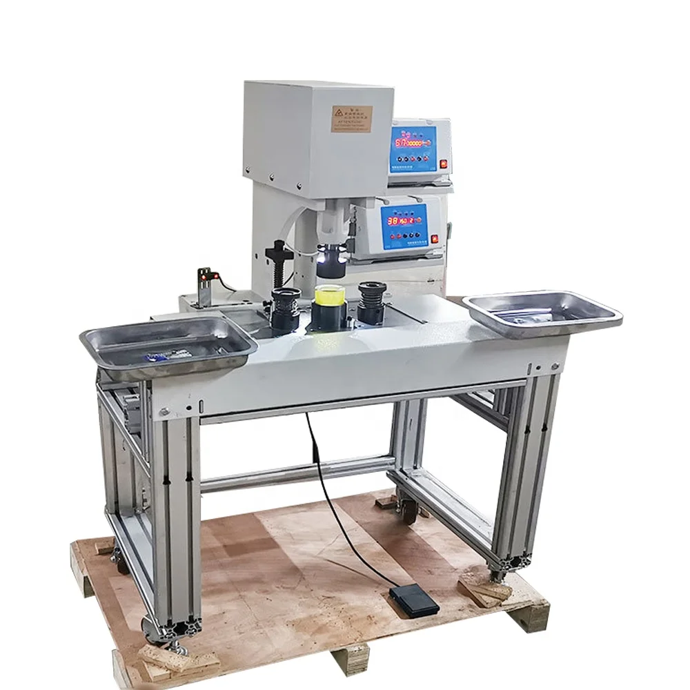 Automatic  Upholstery Sofa fabric bags  self covered button making machine for garment button and buckles