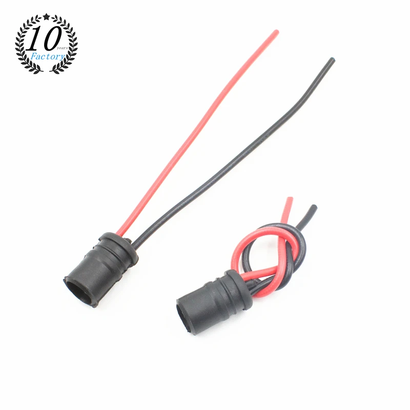 SKYEARTH factory offer T10 194 Round Pre-Wired Female Socket for LED Bulbs socket Wiring Harness