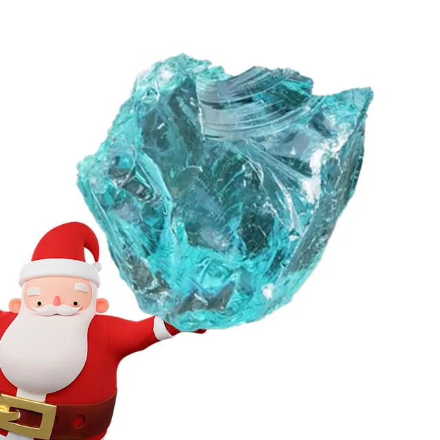Wholesale Natural Clear Crushed Crystal Fire Glass Chips Irregular Reflective Rock Stone Made China Non-Metallic Mineral