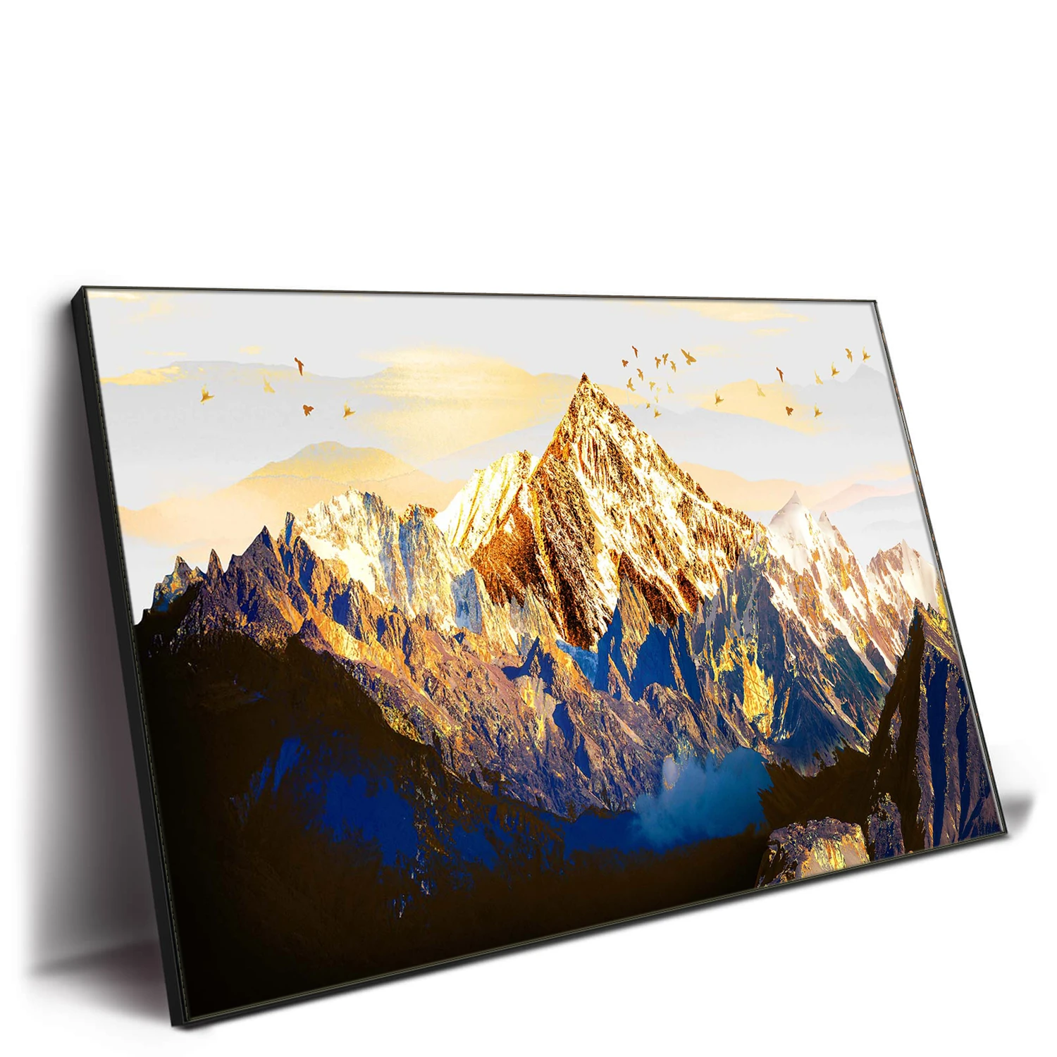 3 panels modern mountain canvas print painting for wall decoration canvas art