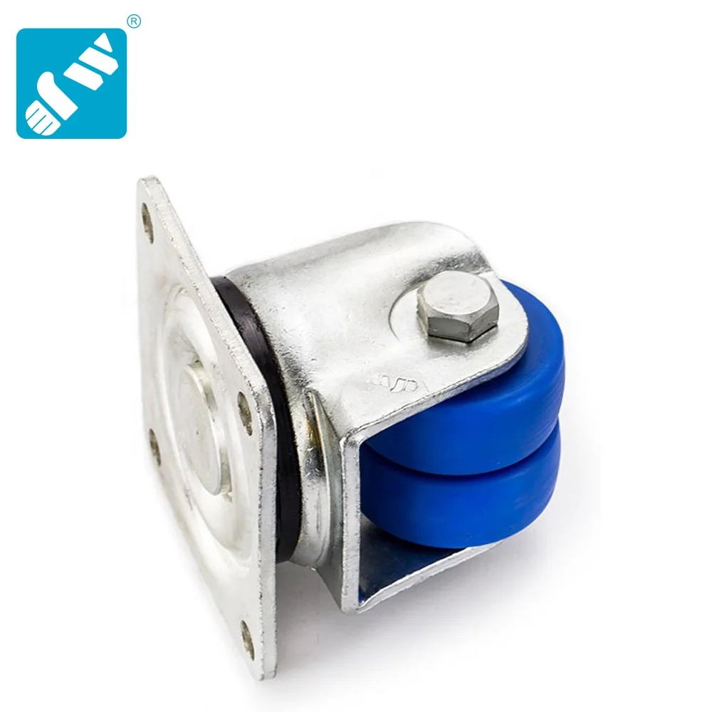 22 series Business machine use blue MC nylon double wheels caster