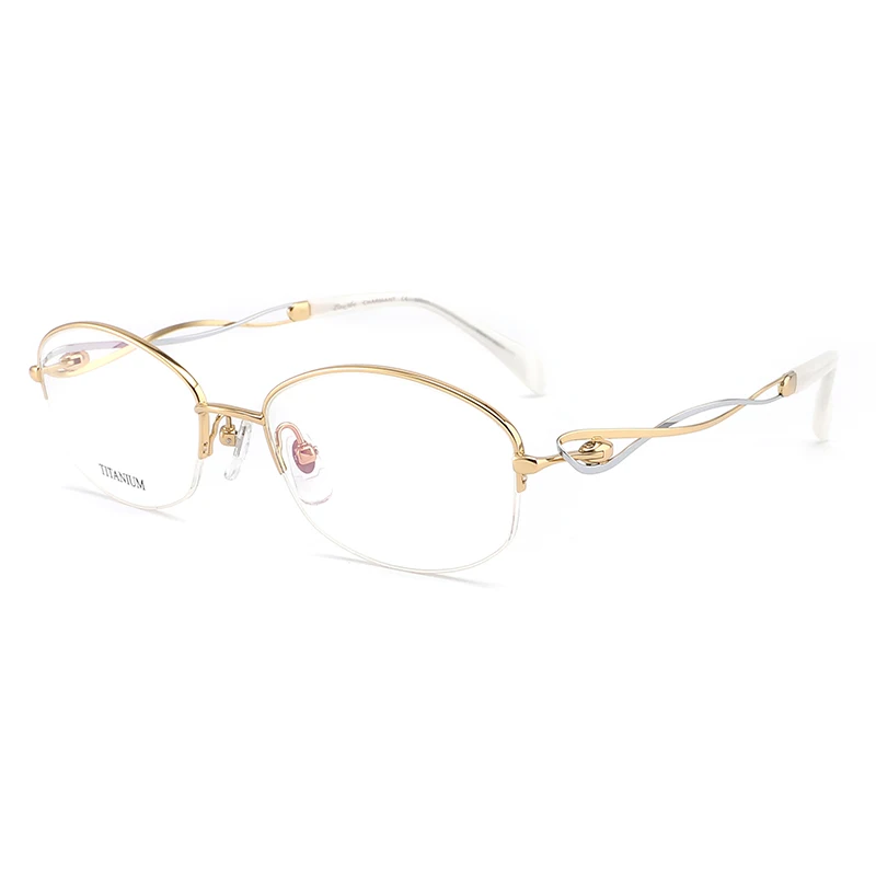 High End Uniquely Designed Women Colorful Titanium Eyewear Optical Frame