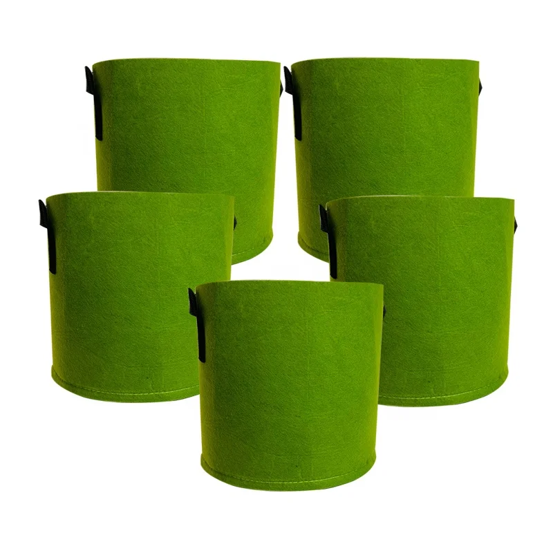 1 2 3 5 7 10 20 25 30 45 50 100 Gallon Aeration Fabric Pots Felt Fabric Plant Grow Bags For Potato Vegetables Herbal Medicine