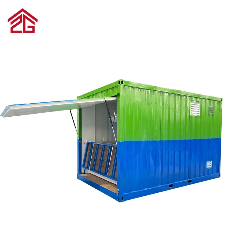 Made for Modular Corrugated Sandwich Panel Shop Prefab Detachable Houses Allstar Shop Container Steel Door Modern Hotel China