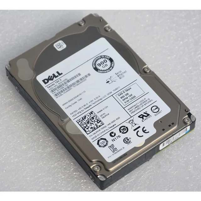 Dell 900GB 15K RPM SAS 512n 2.5in Hot-plug Hard Drive