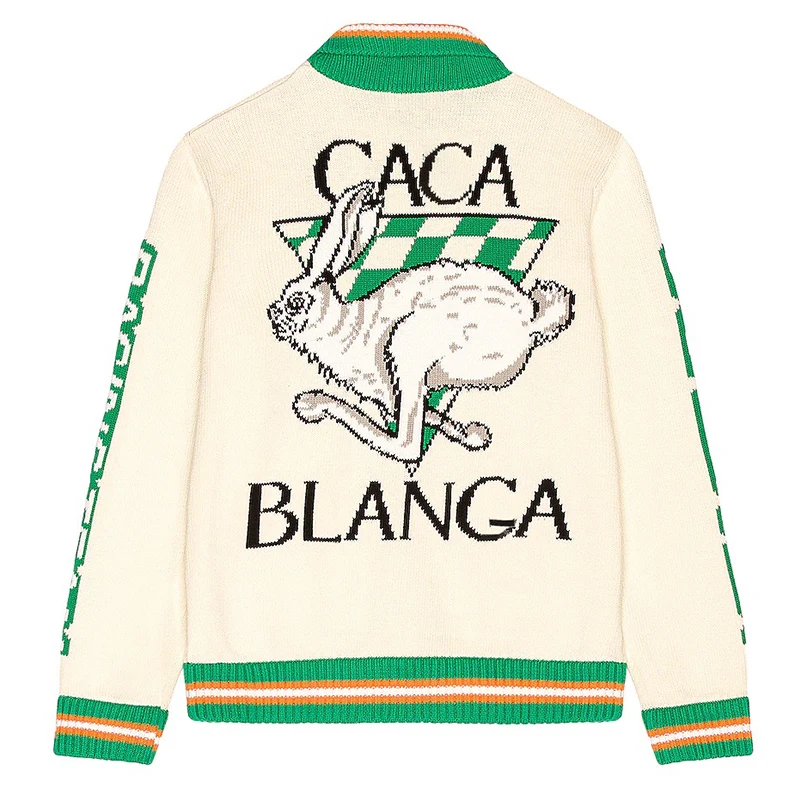 Custom LOGO OEM men sweaters Intarsia Cotton Zip Up Cardigan Sweater Custom Casual Knitted Jacket Coat men cardigan sweater