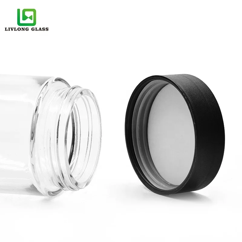 30ml 1 oz 30 dram empty child proof glass bottle for dry flower use with cr child resistant jars  double wall cover