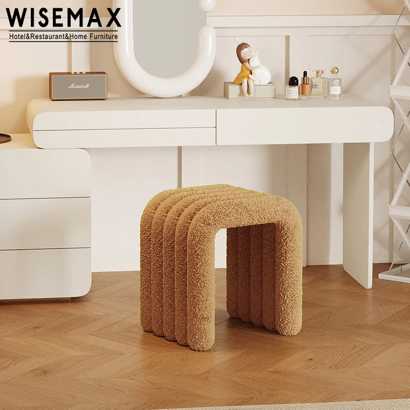 Мебель WISEMAX Новое поступление домашняя мебель длинный арочный мост форма дивана боковая скамейка стул тканевый оттоманка для смены обуви