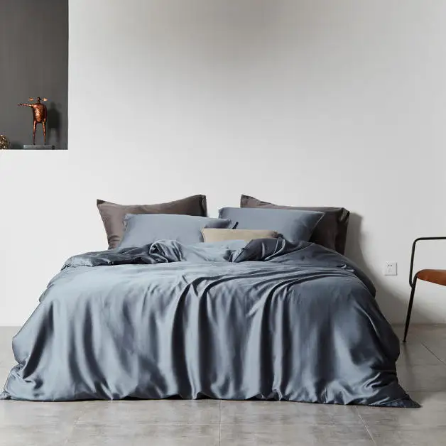 Custom logo Home Bedding Sheet Wholesale 100% Bamboo Sheet Set Rayon Viscose Soft Cooling Mattress Sheet se